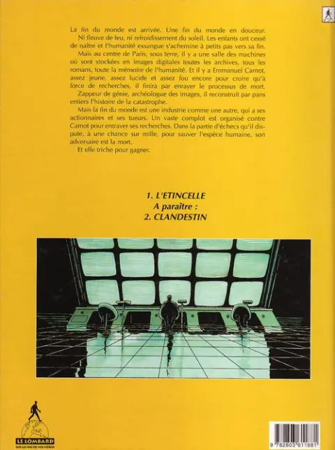Verso de l'album Foudre Tome 1 L'étincelle