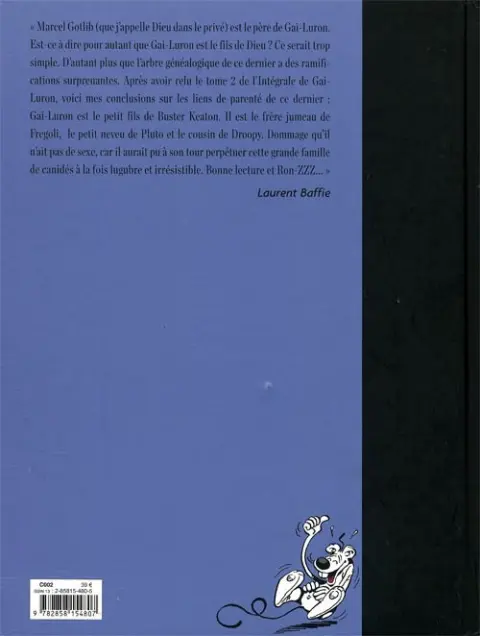 Verso de l'album Gai-Luron L'Intégrale Volume 2
