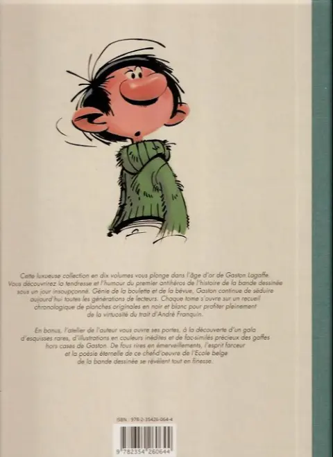Verso de l'album Gaston Tome 4 Les années 1962-1963