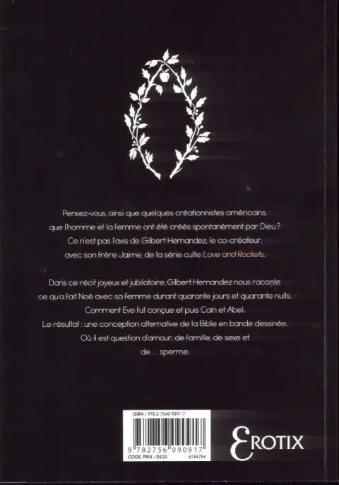 Verso de l'album Jardin d'Eden