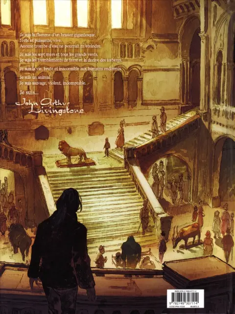 Verso de l'album John Arthur Livingstone - Le Roi des singes Tome 2