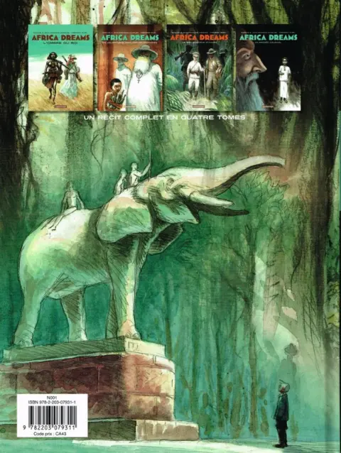 Verso de l'album Africa Dreams Tome 4 Un procès colonial