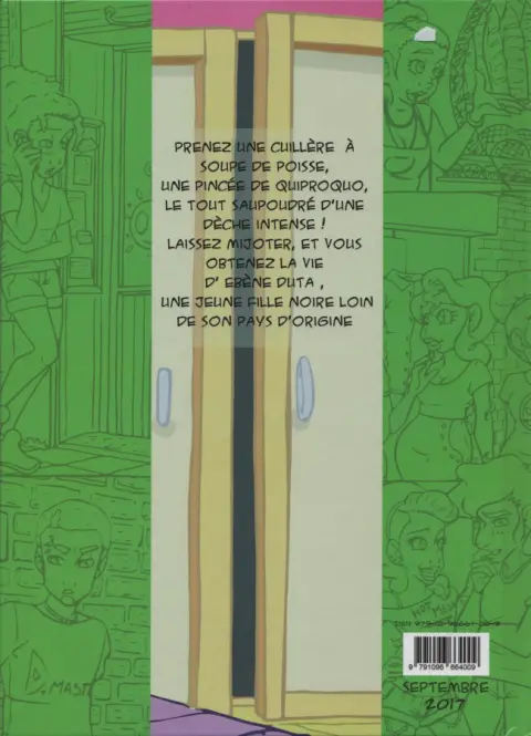 Verso de l'album LVDD La Vie d'Ebène Duta Tome 3