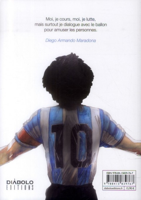 Verso de l'album La Main de Dieu Diego Armando Maradona