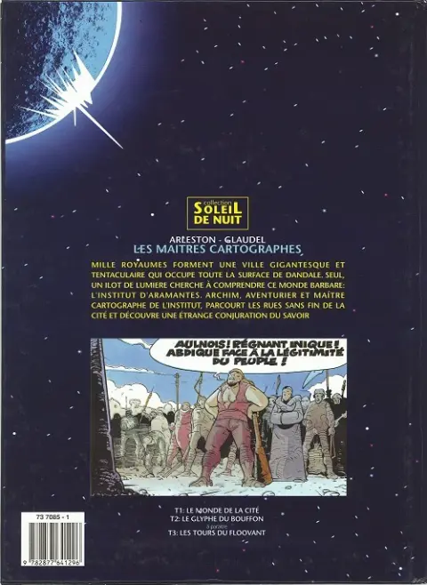 Verso de l'album Les Maîtres cartographes Tome 2 Le glyphe du bouffon