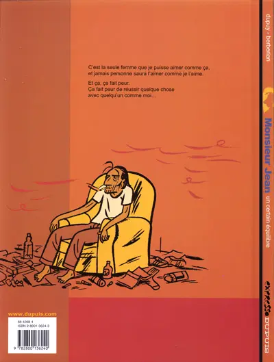 Verso de l'album Monsieur Jean Tome 7 Un certain équilibre