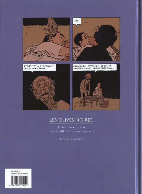 Verso de l'album Les Olives noires Tome 2 Adam Harishon