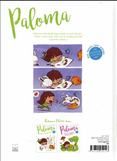 Verso de l'album Paloma 1 Et si on dessinait ?