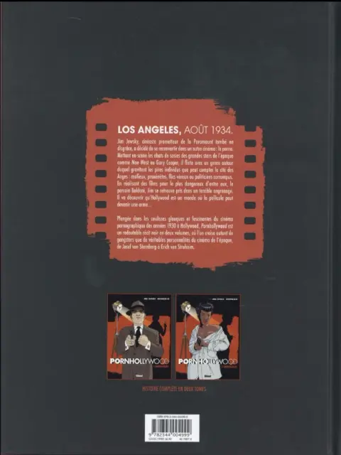 Verso de l'album Pornhollywood Tome 1 Engrenages
