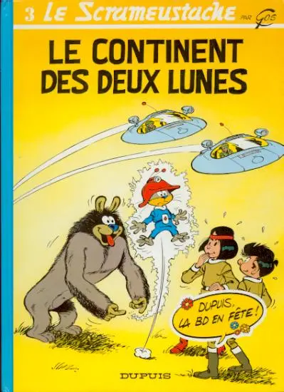 Couverture de l'album Le Scrameustache Tome 3 Le continent des deux lunes