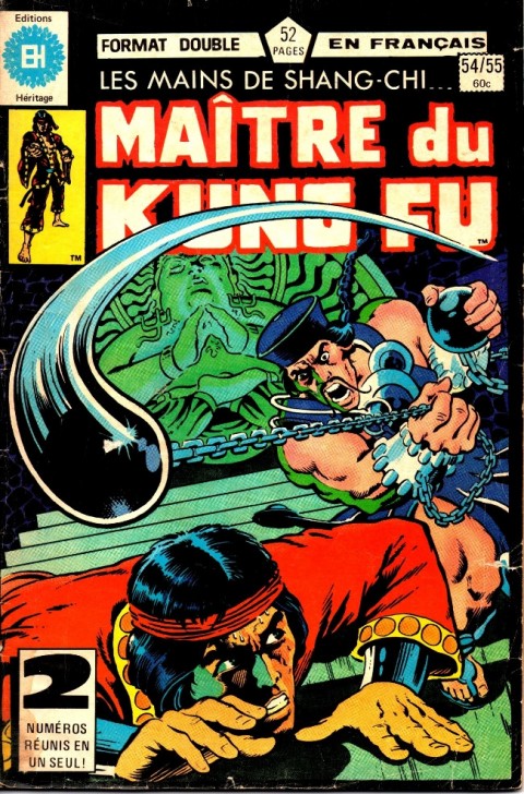 Couverture de l'album Les Mains de Shang-Chi, maître du Kung-Fu N° 54/55 Derniers combats