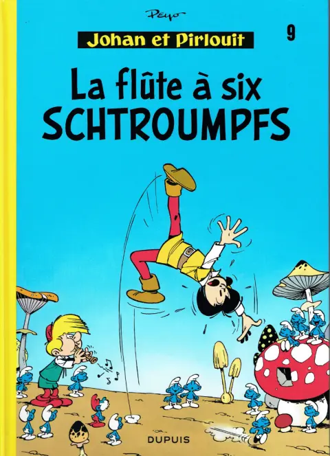 Couverture de l'album Johan et Pirlouit Tome 9 La flûte à six schtroumpfs