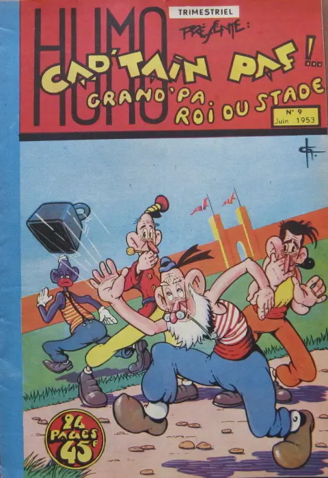 Cap'tain Paf !.. Tome 9 Grand'Pa roi du stade