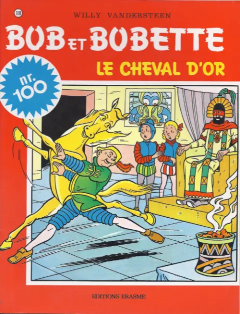 Couverture de l'album Bob et Bobette Tome 100 Le cheval d'or