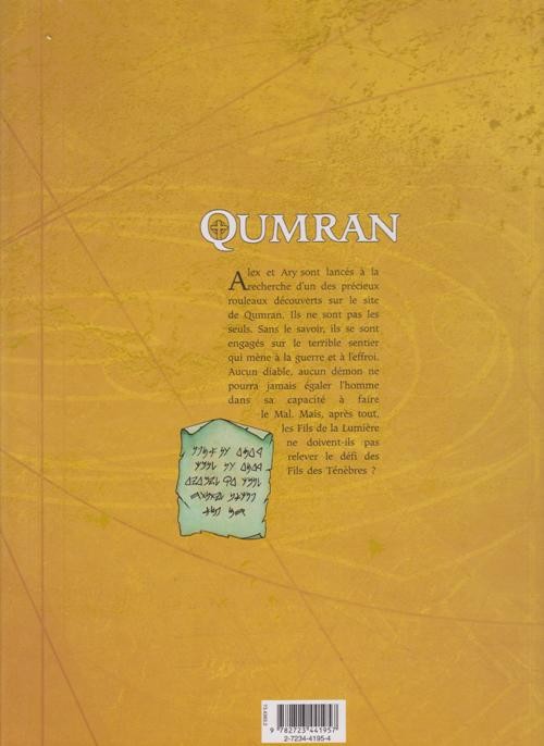 Verso de l'album Qumran Tome 2 Le rouleau de la femme