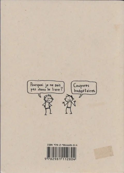 Verso de l'album Rapport annuel Rapport annuel 2008