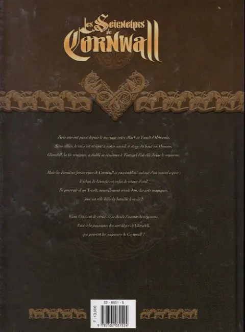 Verso de l'album Les seigneurs de Cornwall Tome 3 De passion et de haine