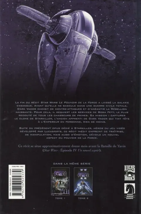 Verso de l'album Star Wars - Le pouvoir de la force Tome 2 Star Wars - Le Pouvoir de la force II