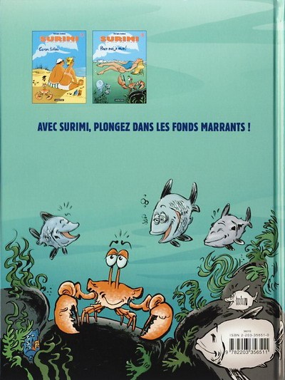 Verso de l'album Surimi - Une vie de crabe Tome 2 Pince-moi, je rêve !
