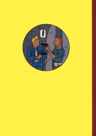 Verso de l'album Tintin Tintin à Paris