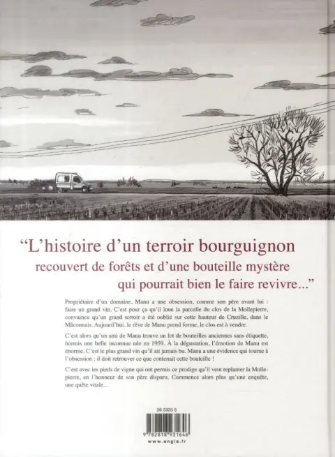 Verso de l'album Un grand Bourgogne oublié Tome 1