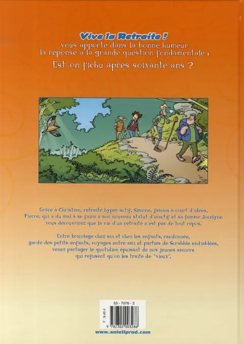 Verso de l'album Vive la retraite ! Tome 1 Enfin la retraite !!!