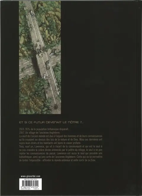 Verso de l'album La Zone Tome 1 Sentinelles