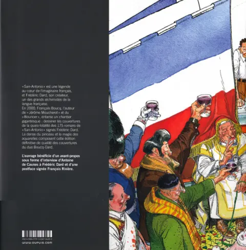 Verso de l'album San-Antonio Artbook Boucq-Dard