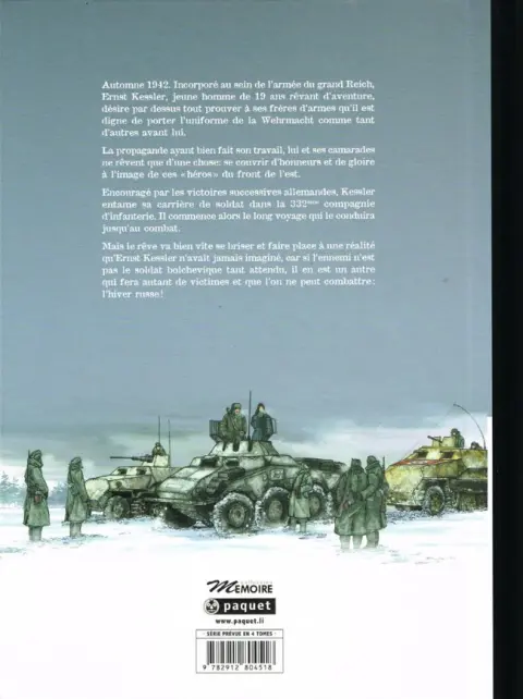 Verso de l'album L'Armée de l'Ombre Tome 1 L'hiver russe