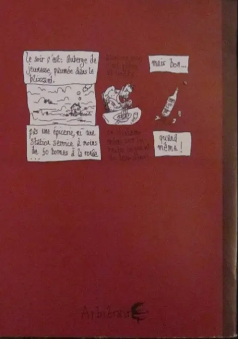 Verso de l'album Au pays de la glace