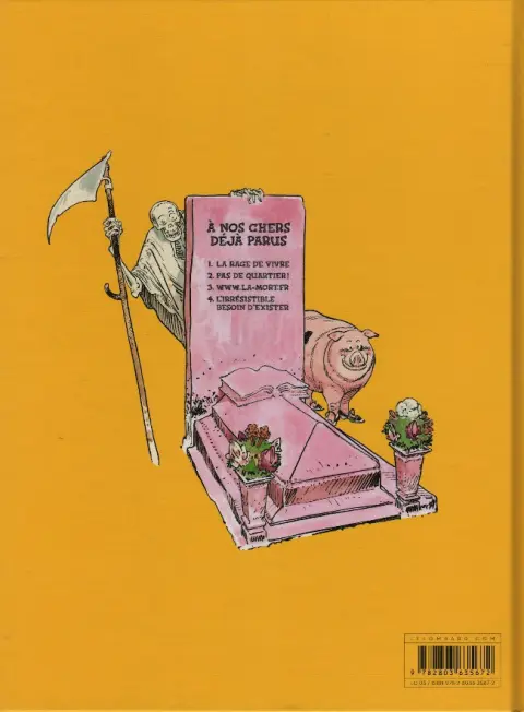 Verso de l'album Les Aventures de la Mort et de Lao-Tseu Tome 3 www.la-mort.fr