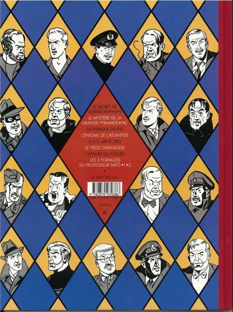Verso de l'album Blake et Mortimer Tome 10 L'affaire du collier