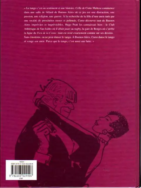 Verso de l'album Corto Maltese Tome 9 Tango