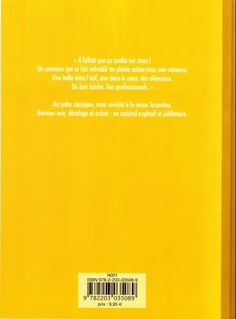 Verso de l'album Du plomb dans la tête