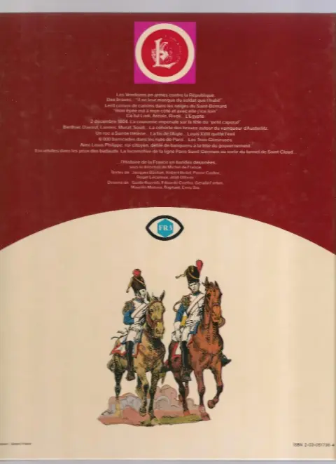 Verso de l'album Histoire de France en bandes dessinées Tome 6 De Bonaparte à Louis-Philippe