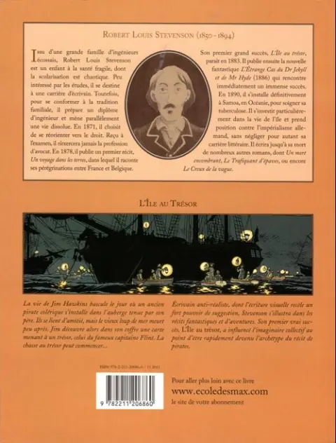 Verso de l'album L'Île au trésor Volume 1