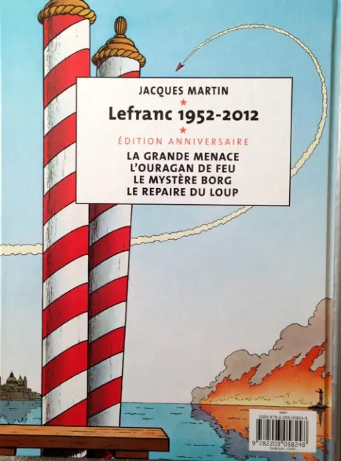 Verso de l'album Lefranc Tome 2 L'ouragan de feu