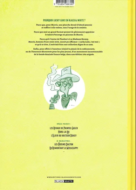 Verso de l'album Lucky Luke Tome 7 L'Elixir du Docteur Doxey
