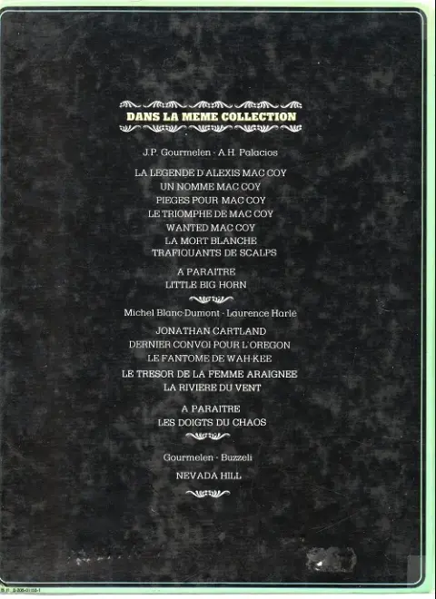 Verso de l'album Mac Coy Tome 6 La mort blanche