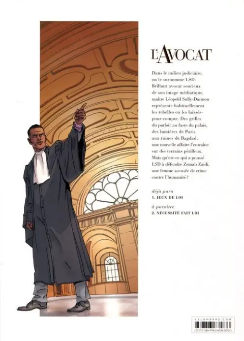 Verso de l'album L'Avocat Tome 1 Jeux de loi