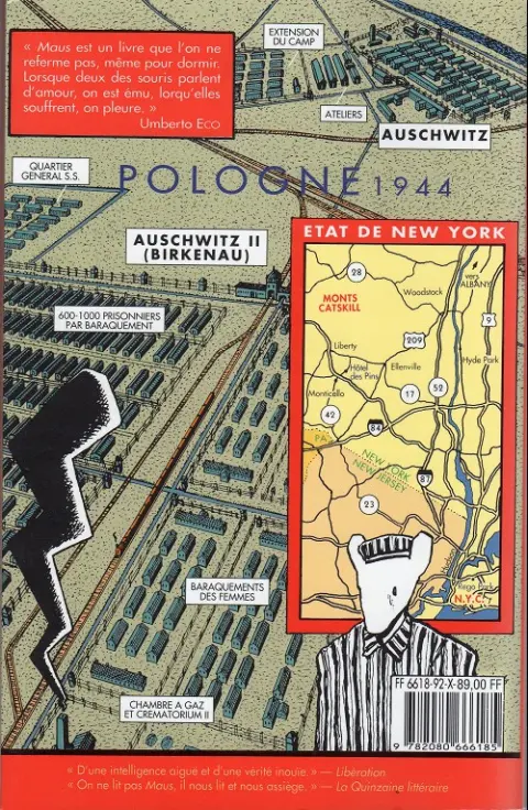 Verso de l'album Maus Tome 2 Et c'est là que mes ennuis ont commencé