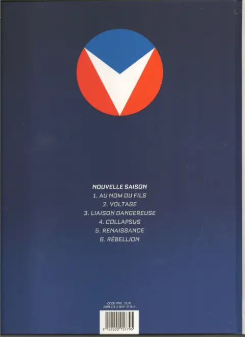 Verso de l'album Michel Vaillant Tome 2 Voltage