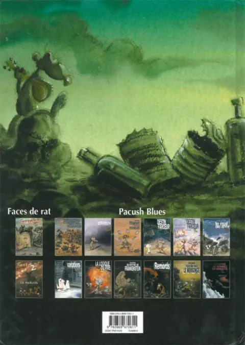 Verso de l'album Pacush Blues Tome 4 Quatrième dimension : Destin farceur crescendo