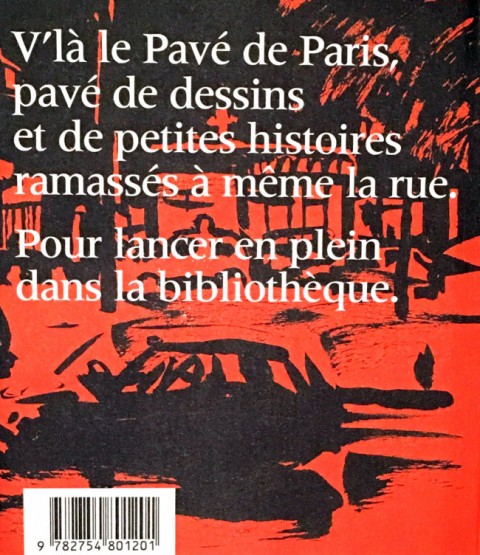 Verso de l'album Le Pavé de Paris