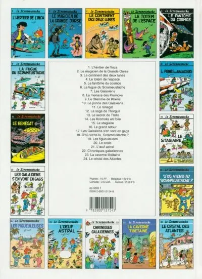 Verso de l'album Le Scrameustache Tome 3 Le continent des deux lunes