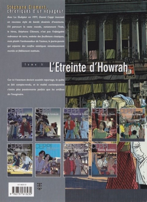 Verso de l'album Stéphane Clément Tome 6 L'étreinte d'Howrah