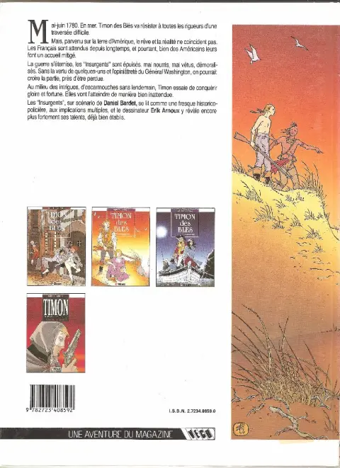 Verso de l'album Timon des blés Tome 2 Les insurgents