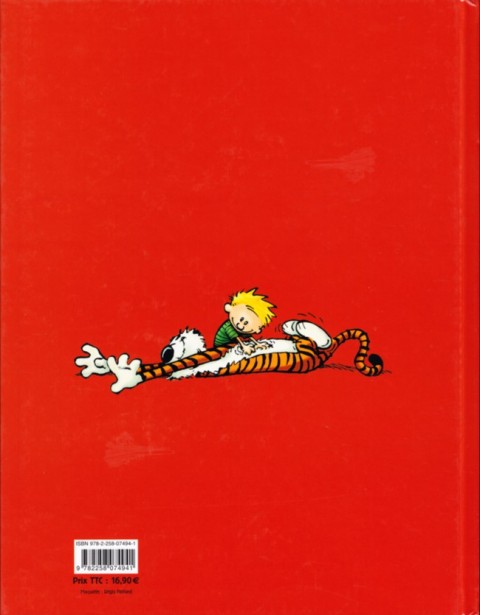 Verso de l'album Calvin et Hobbes Intégrale 7