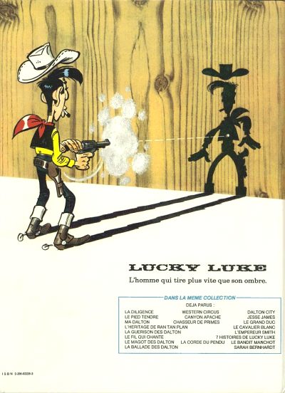 Verso de l'album Lucky Luke Tome 49 La corde du pendu et autres histoires