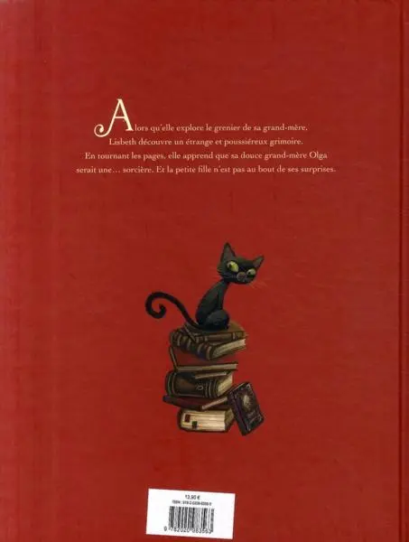 Verso de l'album Généalogie d'une Sorcière La Petite Sorcière
